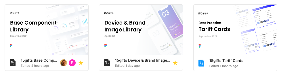 15gifts Design System Figma file