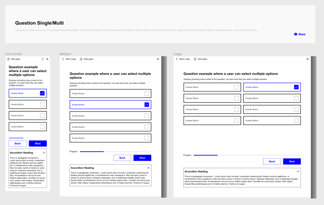 15gifts UI templates — extra small and medium