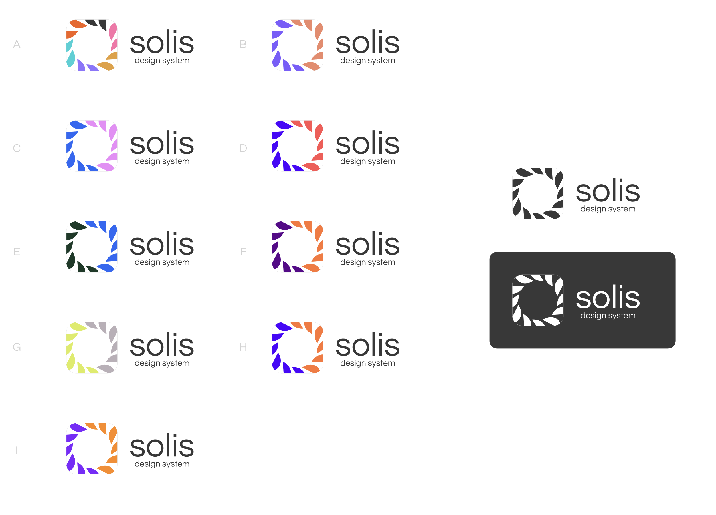 Solis design system logo – winner